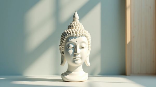 Votre salon reflet de paix grâce à une tête de bouddha